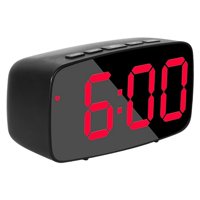 Bothyi - Despertador Led Digital Dormitorio Espejo Superficie Snooze Cabecera Luz Roja
