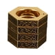 thumbnail image 3 of Anillo Hexagonal Geométrico Anillo Punk Gótico Banda Anillos De Dedo Apilables Gruesos Oro, 3 of 5
