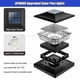 thumbnail image 3 of Luces solares para tapas de postes APONUO 6 unidades impermeables LED, 3 of 7