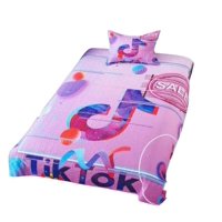 Todohogarsantiagodechile - Cubrecama Infantil Microfibra 1.5 Pl Tik Tok