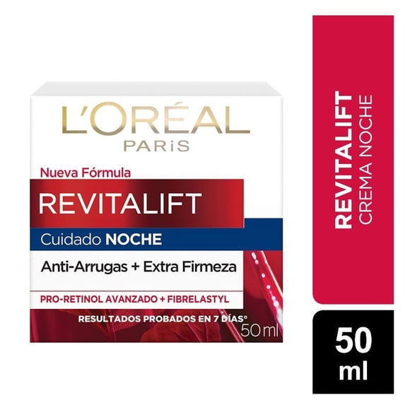 Crema Facial L'oreal Paris Revitalift Fps 30 Noche Pote, 50 ml