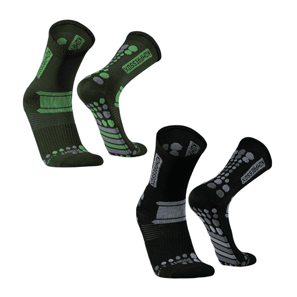 Calcetines acolchados de compresión deportivos para running trail futbol voley para hombre y mujer