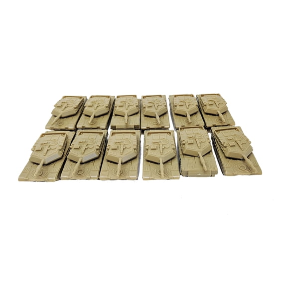 Juego de dioramas de juguete de 12 tanques militares blindados con ruedas