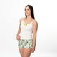 thumbnail image 2 of Pijama Mujer Short Hojas Verdes + Polera Blanca Talla M, 2 of 4