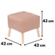 thumbnail image 3 of Pouf Alemania Beige Omega 42x42x43 cm, 3 of 3