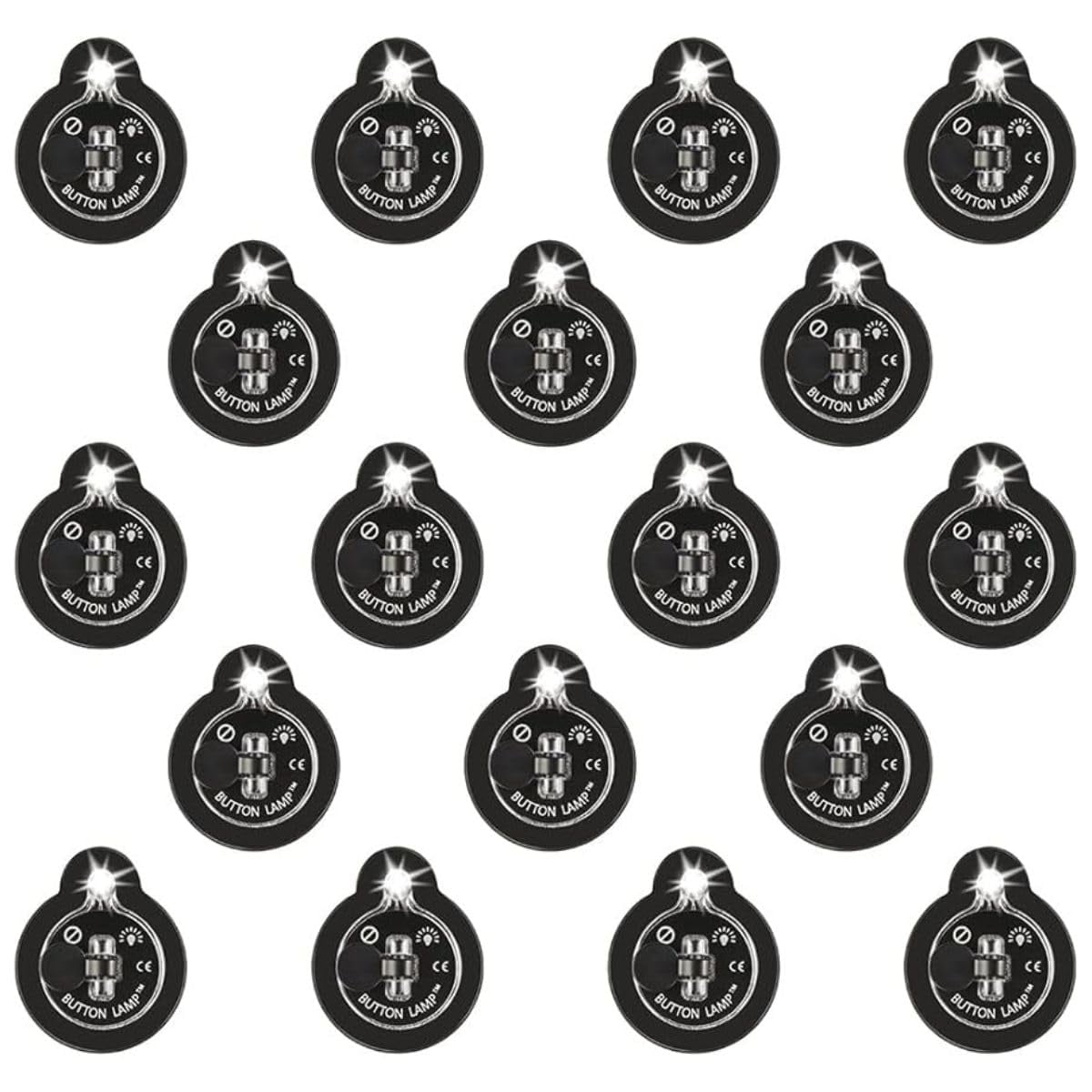 Paquete De Luces Led Panther Vision Button Lamp (paquete De 18)