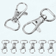 thumbnail image 1 of 30 cierres giratorios de metal con mosquetón, cierre de langosta, accesorios para joyería (dimensión de la correa: 1/2"), 1 of 5