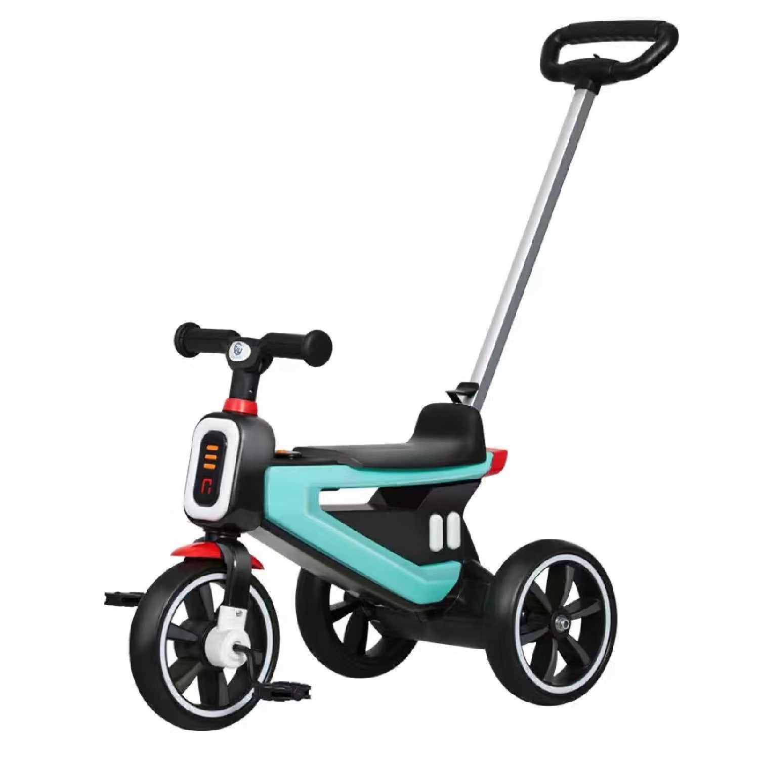 Mundo Online - Triciclo Coche A Pedal 2 En 1 Con Mango Desmontable