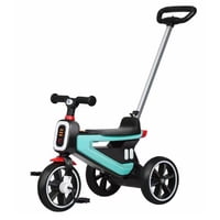 Mundo Online - Triciclo Coche A Pedal 2 En 1 Con Mango Desmontable
