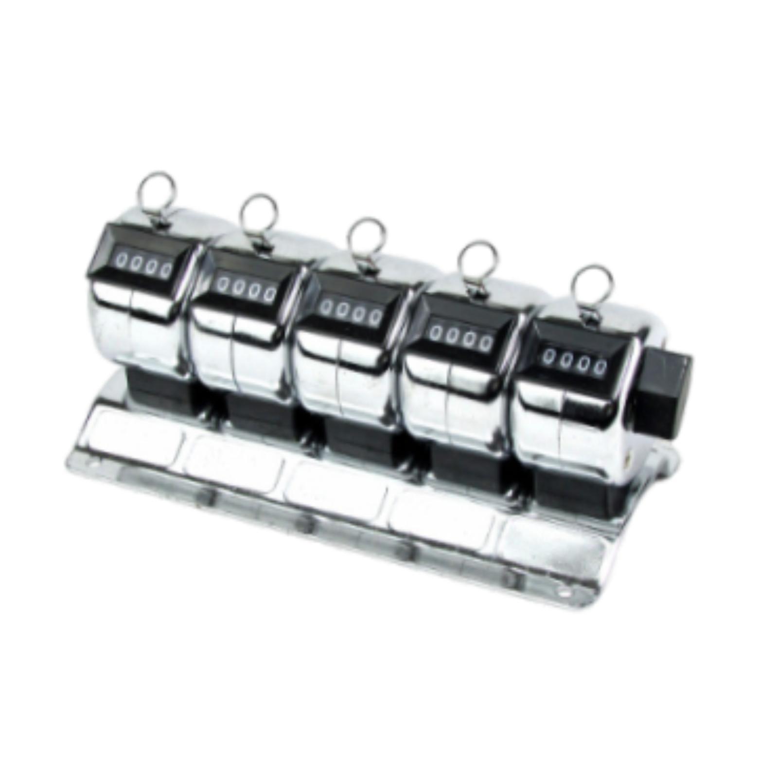 Ioensy - Contador De Escritorio, Contador De Clic Portátil Para Bancos, Escuelas, Eventos Deportivos, 5 Unidades