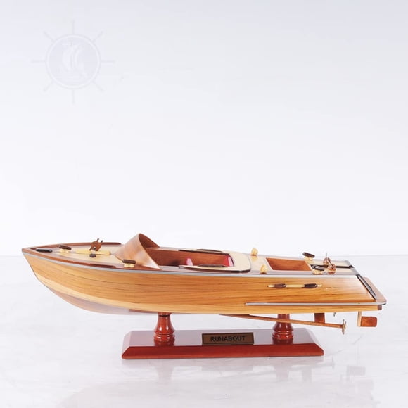 Canoa de colección, artesanía antigua y moderna, Runabout L40 Wood