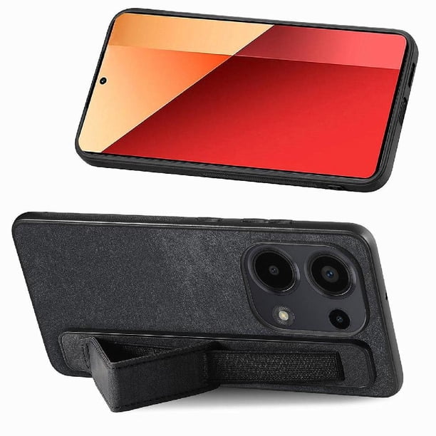 Funda Protectora con Correa para Xiaomi Redmi 13 Pro 4G Resistente a Golpes Negro