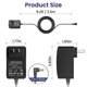 thumbnail image 4 of Adaptador de corriente AC CGGXJP 9.5V 1A para teclado Casio, cable de 2,5 m, 4 of 7