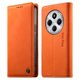 thumbnail image 1 of Funda Billetera de Cuero para [Xiaomi Redmi 14C], Bloqueo RFID, Tarjetas y Soporte Naranja, 1 of 5