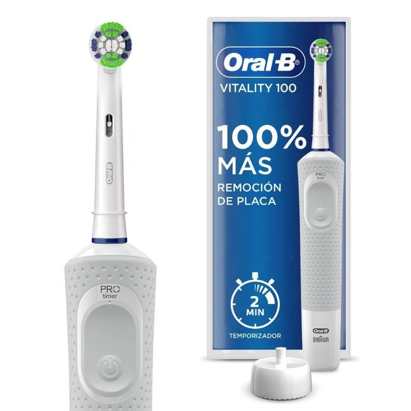 Oral-B - Cepillo De Dientes Eléctrico Recargable Vitality 100