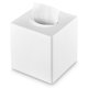 thumbnail image 1 of Soporte cuadrado blanco para caja de pañuelos Y-in Hand 13 × 13 × 14 cm, 1 of 7