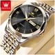 thumbnail image 2 of Reloj de Lujo para Hombre Calendario Correa Bicolor Acero Inoxidable para uso diario, 2 of 3