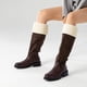 thumbnail image 2 of Bota Larga Mujer Moda Gamuza Con Felpa Vintage Weide CZY601, 2 of 11