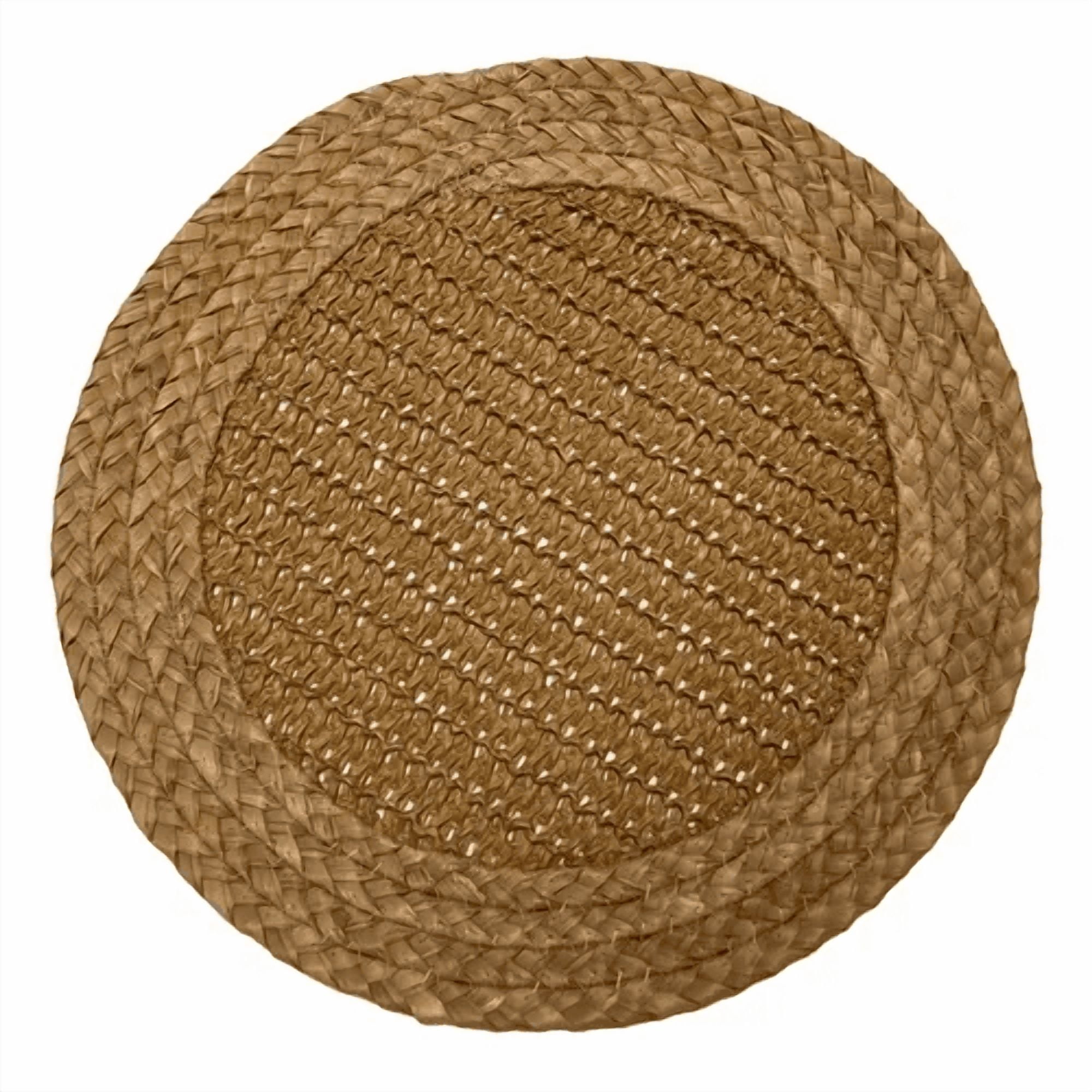 Genérico - Set 4 Individuales Yute Doble Trama Ø35 Kawi®