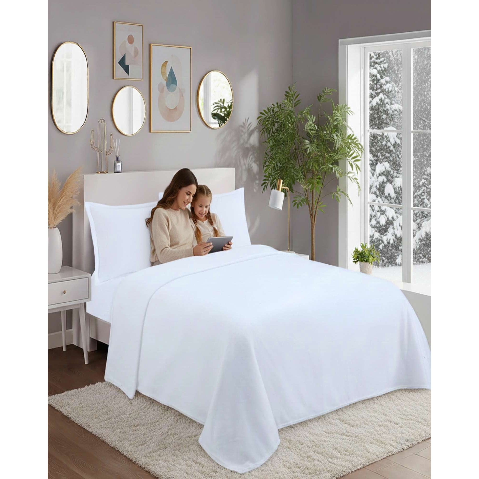 Myl Todo Hogar - Juego De Sábanas Polar Premium King Térmicas Extra Suaves