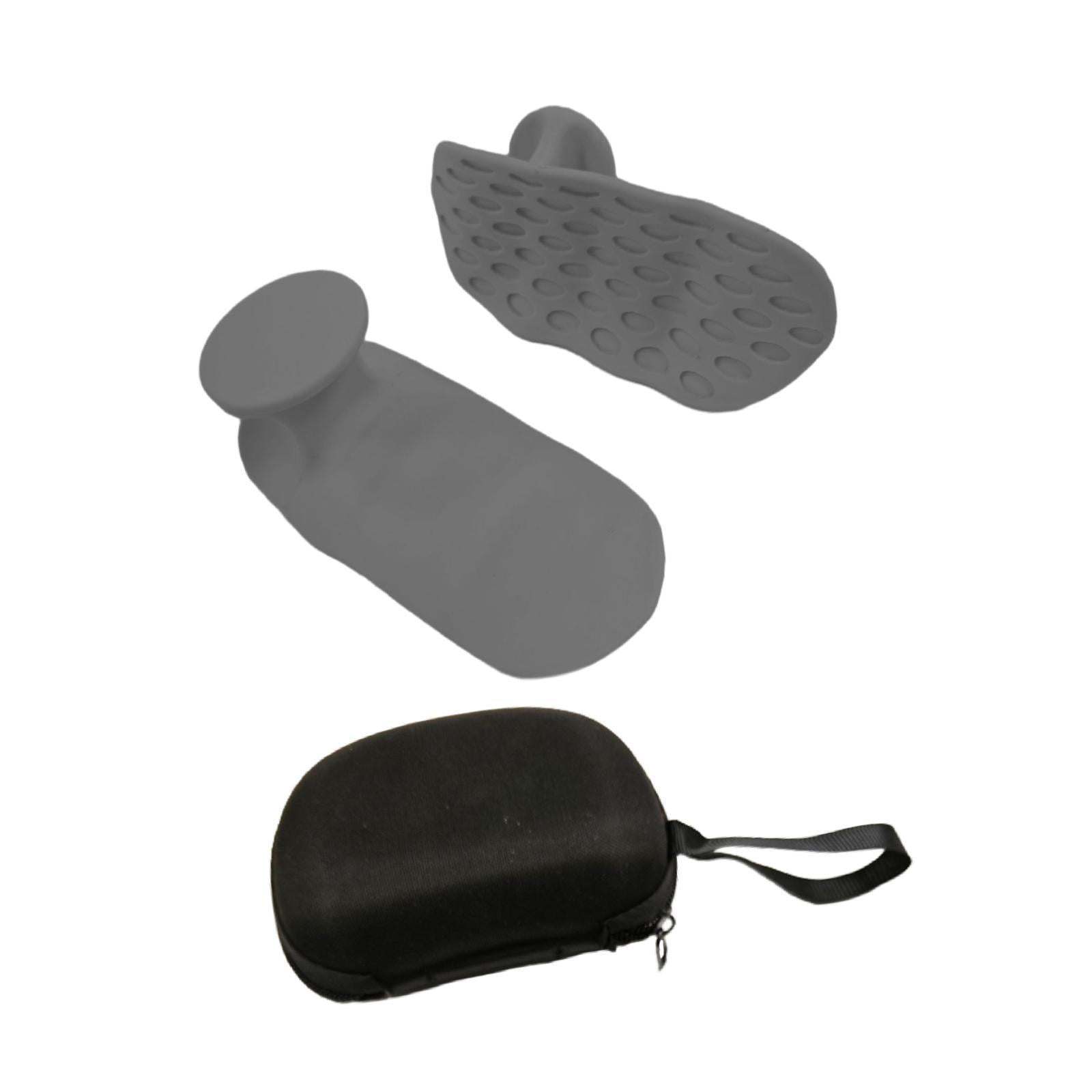 Ioensy - Empuñaduras De Gimnasio Resistentes, Fortalecedoras De Agarre Para Encogimientos De Hombros, Levantamiento De Mancuernas Y Peso Muerto, Color Gris