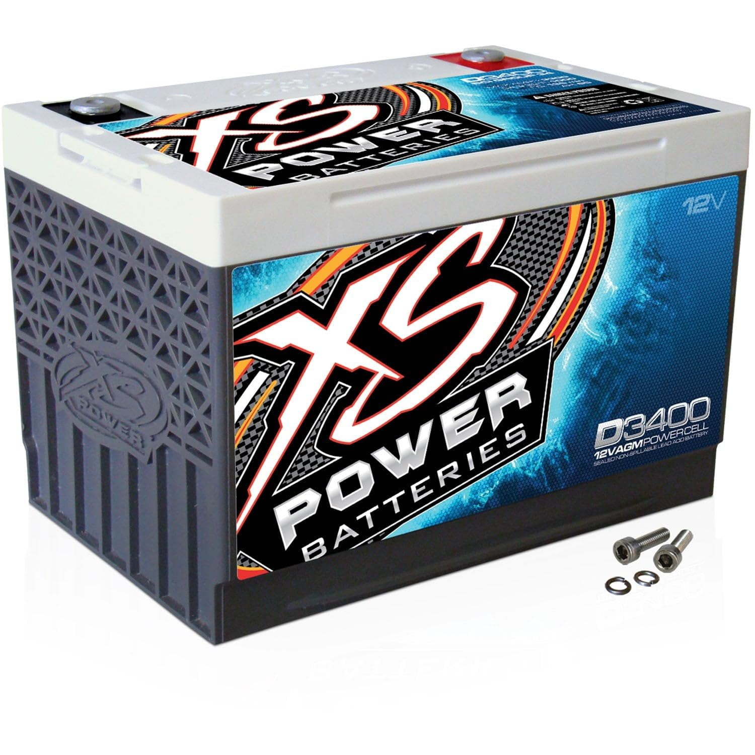 Batería Xs Power D3400 Serie Xs De 12 V, 3.300 Amperios Agm, 65 Ah