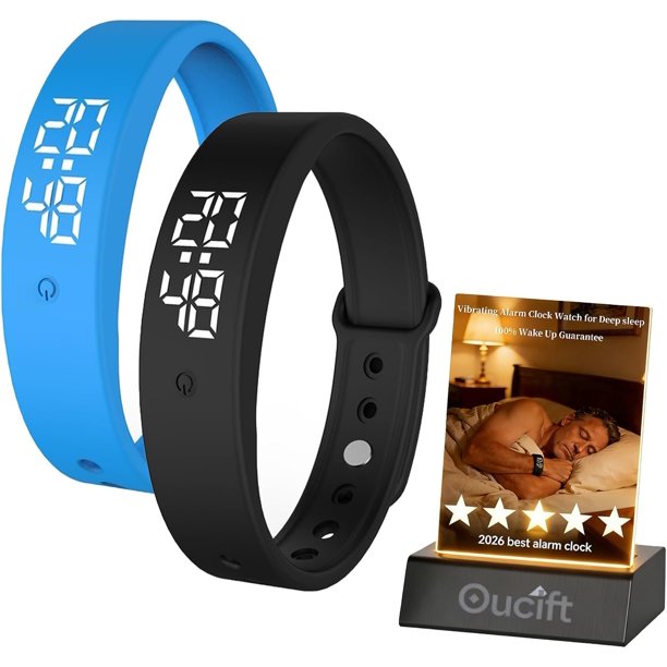 Pulsera alarma vibratoria dormilones silenciosa ponible reloj choque