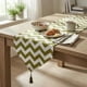 thumbnail image 2 of Mantel Camino De Mesa Con Pompon Lino Diseño Formas 180x35cm verde, 2 of 2