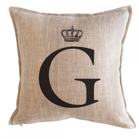 Tuyo Print - Cojín Letra Corona G 45X45