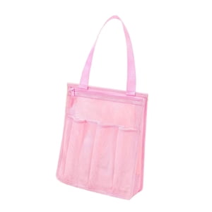 Bothyi - Bolsa De Ducha Portátil De Malla, Organizador De Baño Para Campamento, Para Mujeres Y Hombres, Color Rosa