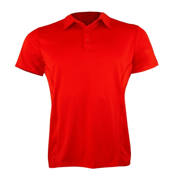 Polera Dry Fit Con Cuello Manga Corta Lisa Hombre