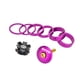 thumbnail image 3 of Espaciadores de Auriculares para Bicicleta, Espaciadores de Vástago, Ligeros, Portátiles, Arandelas, Piezas de Reparación, Aleación de Aluminio, Herra Púrpura, 3 of 5