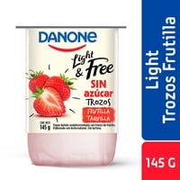 Yoghurt Light & Free Con Trozos De Frutilla 145 G Danone
