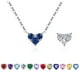 thumbnail image 1 of Collar 925 Sterling Silver Corazón Doble Faz Con Zirconia, 1 of 3