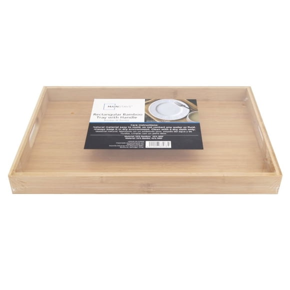 Bandeja De Bambú Rectangular 45X30 Cm 1 Pieza Natural