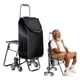 thumbnail image 1 of Carrito de Compras Plegable con Asiento y Ruedas Escaladoras, 1 of 8