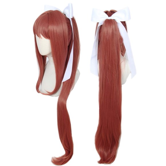Peluca Linfairy larga con lazo blanco (55‑61 cm)