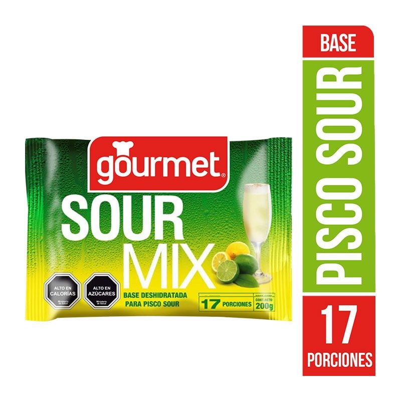 Base Deshidratada Pisco Sour Mix Sobre 200 g Gourmet