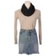 thumbnail image 3 of INSPIRE CHIC Bufanda de Chiffon Sólido para Mujeres Regreso a Clases Ligera Suave Transparente Larga Envoltura para la Cabeza Chal Bufandas Negro 68.9x27.6 pulgadas, 3 of 7