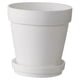 thumbnail image 4 of Maceta Resistente Con Platillo Para Suculentas, Manualidades, Recuerdo De Boda, Color Blanco, 4 of 5