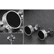 thumbnail image 4 of Par Aros Aretes Unisex Acero Inoxidable Hipoalergénicos Para Hombre Y Mujer Plata, 4 of 7