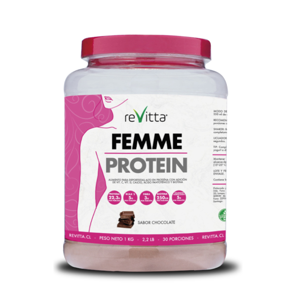 Revitta Wellness - Proteína Mujer Whey + Colágeno + Fibra Femme Protein Dulce De Leche 1 Kg.
