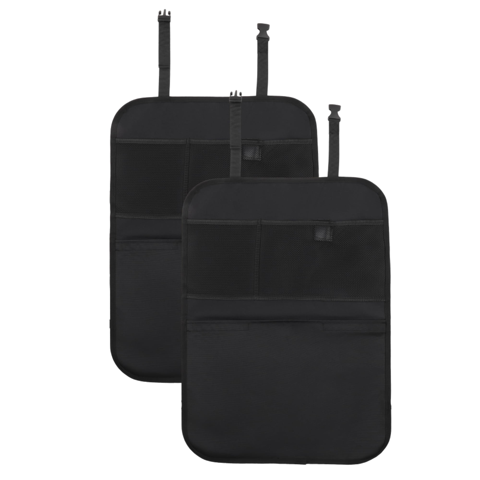 Xusx111 - Funda Del Asiento Trasero Para Niños Extra Grande - Pack De 2 Con Organizador De Almacenamiento De Bolsillo Múltiple - Protector De Asientos Traseros Para Tapicería De Suciedad, Barro, Araña