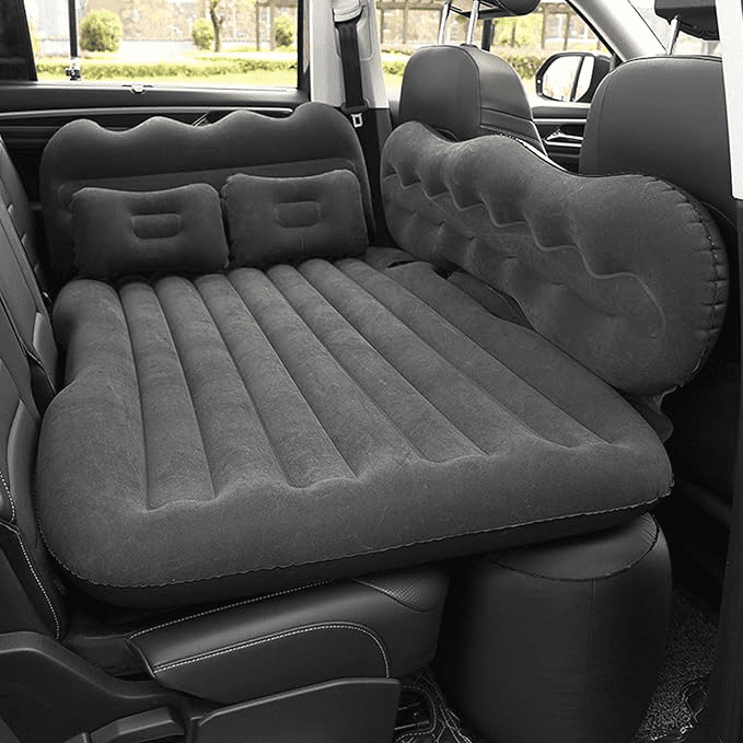 Movi - Colchón Inflable Para Auto Con Cojines Y Soporte Central