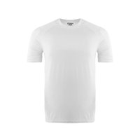 Snix - Polera Deportiva Elasticada Manga Corta Blanca Talla S
