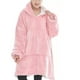 thumbnail image 5 of Polerones Felpa Con Capucha Manta Polar Bata Frazada Invierno Rosa, 5 of 5