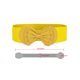 thumbnail image 3 of INSPIRE CHIC Cinturón elástico de cintura con adorno de lazo y botón de presión para mujer, amarillo, talla única, 3 of 4
