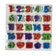 thumbnail image 4 of Tablero de Rompecabezas Del Alfabeto de Madera Montessori, Tablero Resistente para Las Primeras Letras, Desarrollos Fáciles, Juguetes, Material Didáct Números españoles, 4 of 5