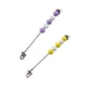 thumbnail image 4 of 2 Uds Tablero Ocupado Juguete Sensorial De Madera Habilidad Práctica Violeta Amarillo, 4 of 5