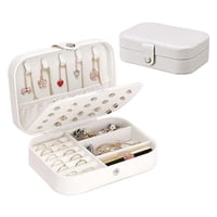 Click Ventas - Joyero Portátil Estuche De Viaje Almacenamiento Organizador Negro